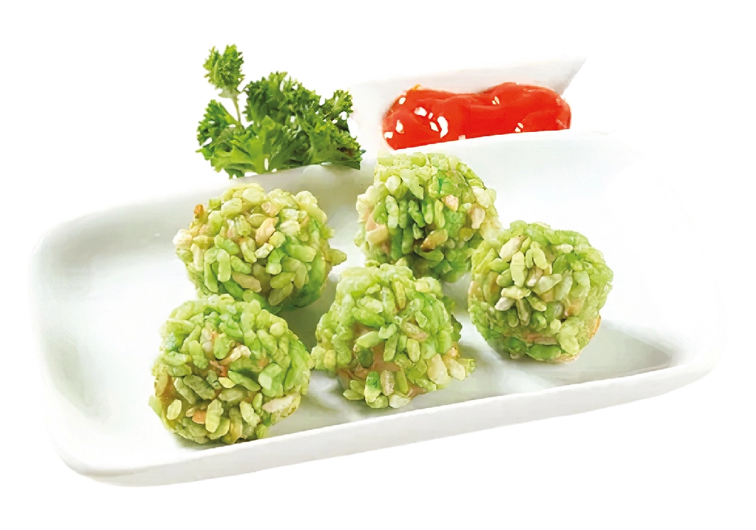 Vietnamese Green Rice Fish Cake